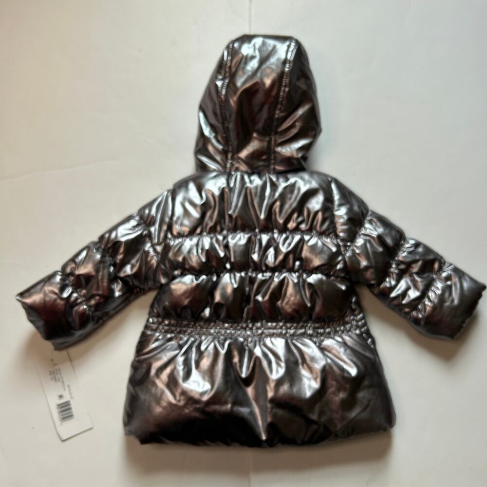 NWT Rothschild Silver Puffer Jacket 12M - Picture 4 of 4